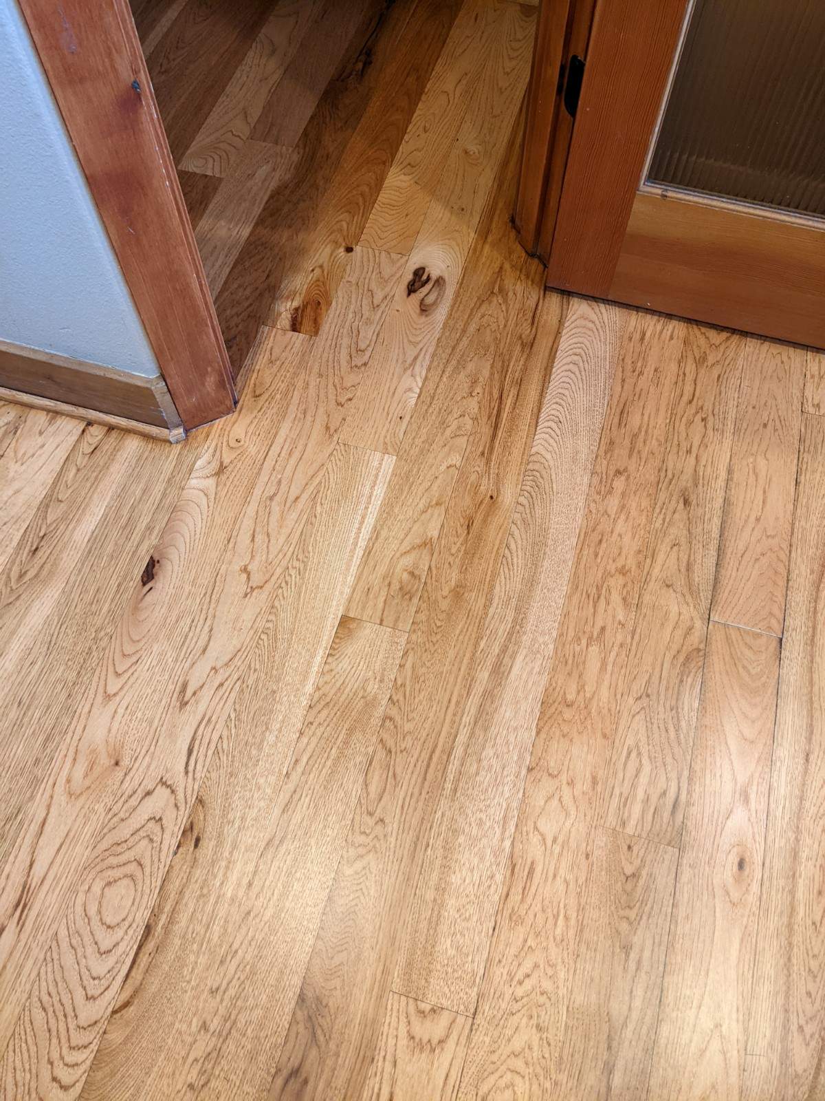 Hardwood Floor After wax removal Bend, Oregon