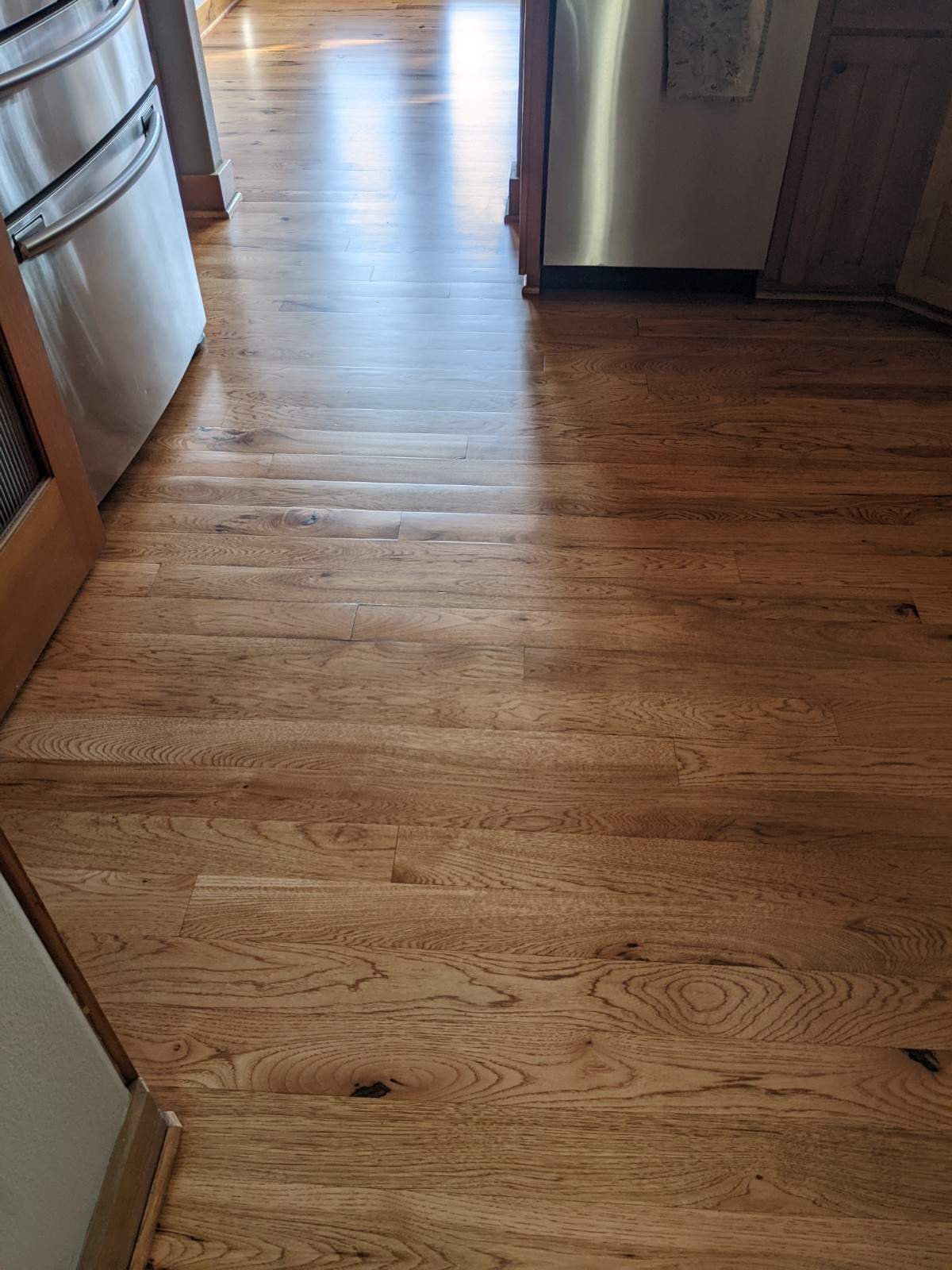 Hardwood floor wax removal and re-coat bend Oregon